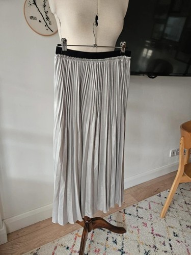 Zara metallic silver - , pleated
