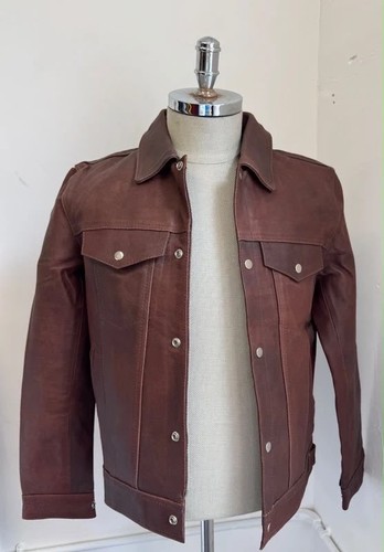 Vintage leather trucker - 70’s,
