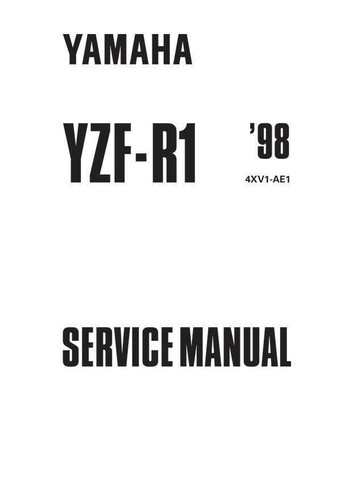 Yamaha yzf 1998 - yzf-r1,