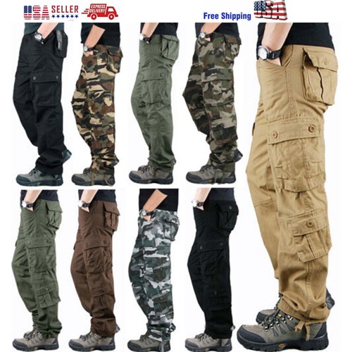 Pockets men cargo pants - men's,