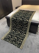 Green Embroidered Velvet Shawl