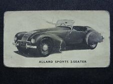 No.5 ALLARD SPORTS 2-SEATER Motor Cars (Black & White) Kellogg Ltd 1949