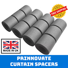 Curtain Spacers - Perfect Pleats 12 Pack for Poles up to 28mm - Quiet Curtains