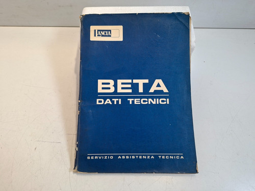 Lancia beta berlina workshop - berlina,