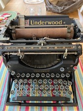Antique Underwood Typewriter, with hood.  
