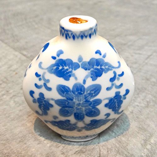 Vintage chinese blue white - vintage,