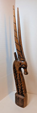 African Wooden Statue Antelope