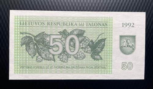 Lithuania talonas 1992 - lithuania, 50