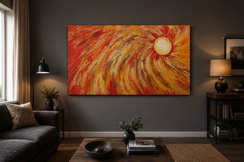 Large abstract sunburst - large,