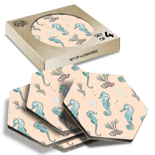 Hexagon coasters - 4, x