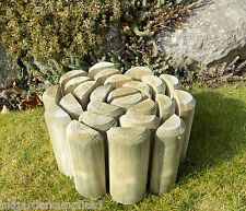 Log Roll Wooden Garden Edging