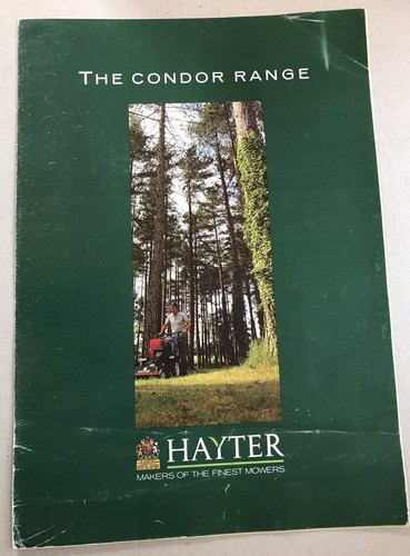 Hayter the condor range mowers - hayter,