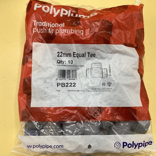 Polyplumb push fit 22mm equal - polyplumb,