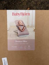 BRAND NEW, BOXED - Baby Bjorn Bouncer Bliss Mesh - Pink + Toy Bar googly eyes