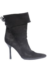 GUCCI BLACK VINTAGE SUEDE ANKLE BOOTS EU 38 UK 5 US 8