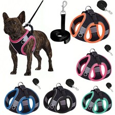 Reflective Dog Puppy Pet Fabric Harness Soft Comfortable Mesh Vest Breathable