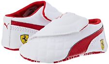 Puma Ferrari White Red Baby Boy Crib Shoes Size UK 3 EUR 19 