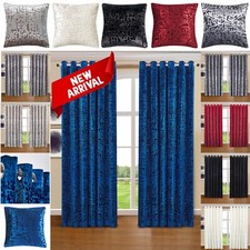 Luxury Velvet Eyelet Curtains
