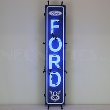Ford V8 Neon Sign - Genuine
