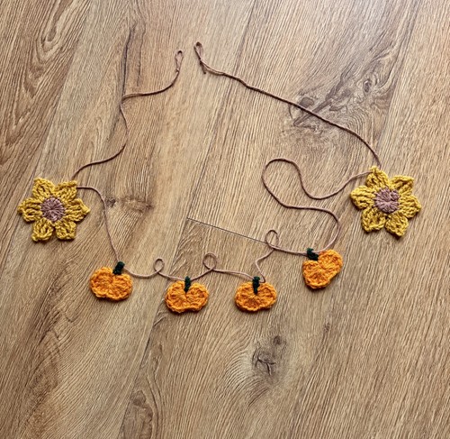 Sunflower pumpkin crochet - sunflower,