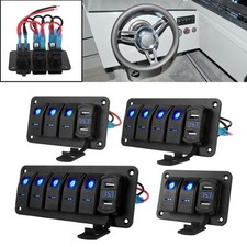 2/3/4/5 Gang LED Blue Light