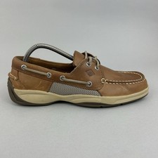 Sperry Top Sider Deck Boat Tan Brown Leather Casual Men's Shoes Size US8 UK7