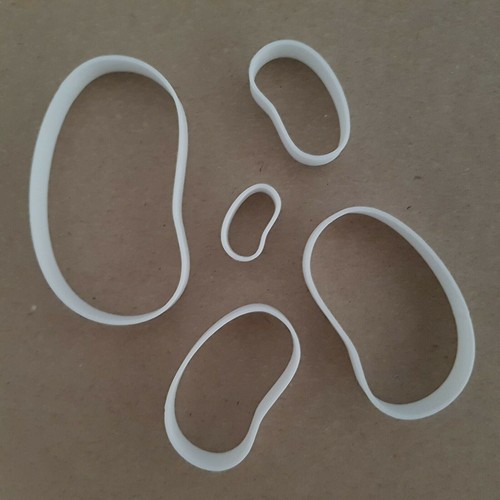 Bean shape mini fondant - shape, cutter