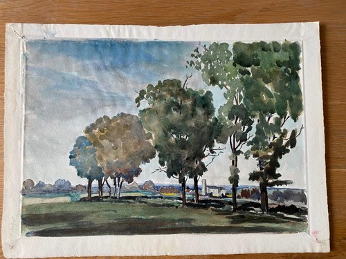 Watercolour landscape study - watercolour,
