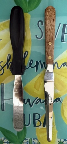 Ateco wood handle angled - wood,