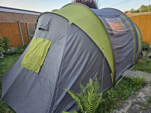 Green tunnel camping tent - tunnel, 4-6