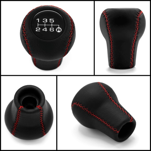 Speed gear knob red stitch - speed,