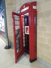 Red telephone box booth - box,