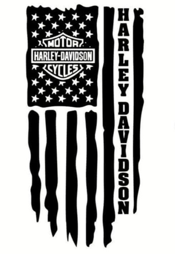 Small harley davidson flag - 8",