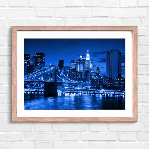 Brooklyn bridge new york night - york,