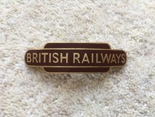 C1950s-60s VINTAGE BRITISH RAILWAYS WESTERN REGION TOTEM ENAMEL CAP BADGE