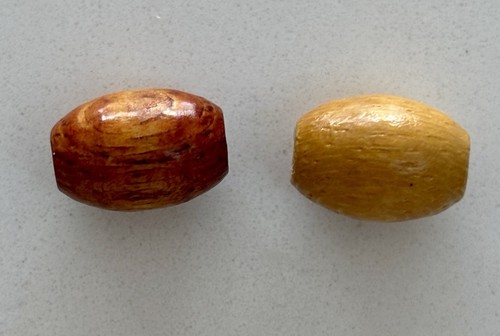 Wooden beads mixed brown ideal - mixed,