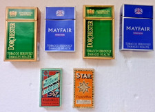 6 empty vintage cigarette