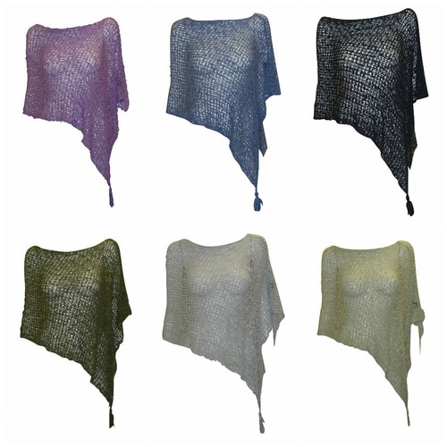 Women boho crochet poncho - crochet,