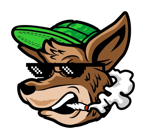 Kangaroo sticker smoking - 3”,