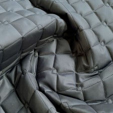 QUILTED FABRIC DARK GREY