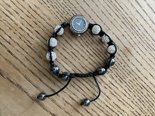 Accurist Charmed Bracelet Ladies Watch Sparkle Hematite Mother of Pearl Dial