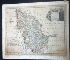 Antique Map of Yorkshire –