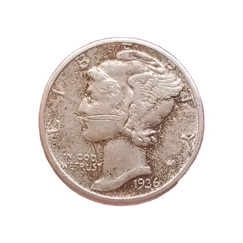 1936 usa 900 - silver, mercury