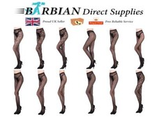 Black Patterned Fishnet Tights Ladies Womens Pattern Lace Pantyhose Floral gift