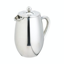 LA CAFETIERE STAINLESS STEEL POLISHED FINISH DOUBE WALLED CAFETIERE 8 CUP 1 LTR