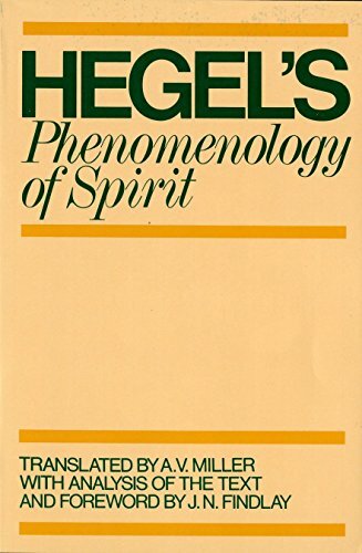 Phenomenology spirit - of,