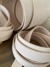 130 cm long 4 mm thick Natural Vegetable Tanned Leather Strap Belt Blank