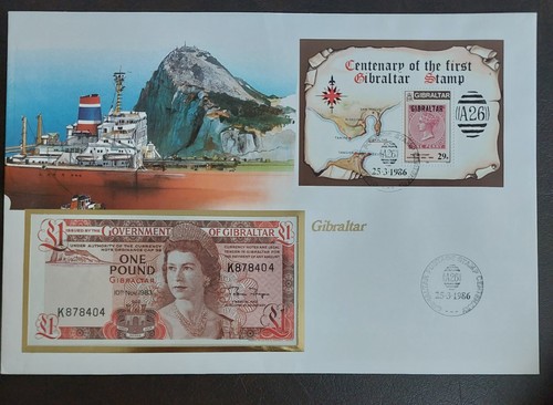 Banknote letter gibraltar 1 - banknote,