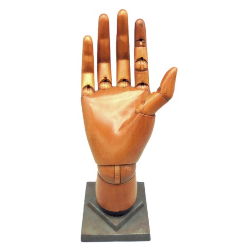 Wooden mannequin hand - wooden,