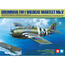 Tamiya 1:48 Scale FM-1 Wildcat/Martlet Plastic Kit Model Plane 61126